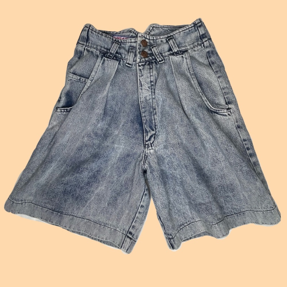 1980s acid wash jhorts